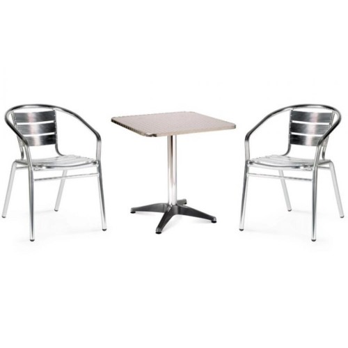 Комплект мебели LFT-3059/T3125-60x60 Silver (2+1)