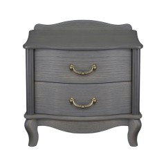 Прикроватная тумбочка Джульетта 2 ящика  (Серый ясень) Ls