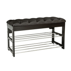 Банкетка "Грейс"  (Венге/Дунди 108, каретная стяжка) Вис