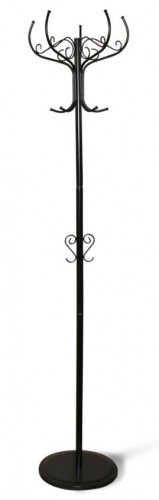 Вешалка для одежды Офис Грация 680 (металл-пластик/черный-черный)