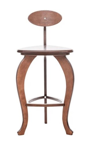 Стул барный 3 ноги гнутые (Орех)