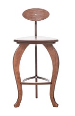 Стул барный 3 ноги гнутые (Орех)