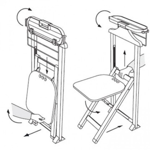 Складной стул-вешалка Arredamenti DUKA (Италия)