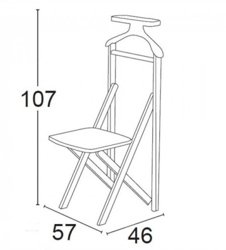 Складной стул-вешалка Arredamenti DUKA (Италия)