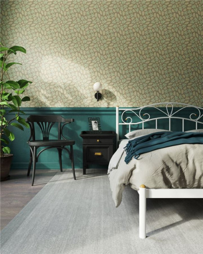 Кровать "Глэдис" без изножья (140х200/ноги металл/цвет Белый)