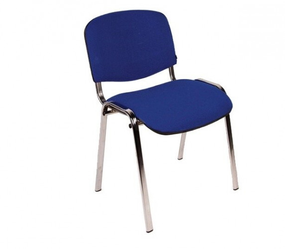 Стул для посетителей ИЗО хром ткань синяя С 14