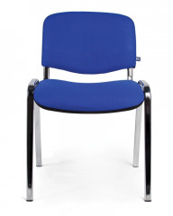 Стул для посетителей ИЗО хром ткань синяя С 14