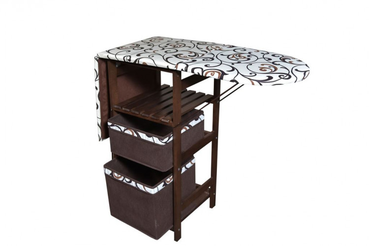 Комод гладильный Т-1М (Орех/обивка ткань №30)