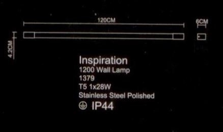 Настенная лампа арт. 1379 (Т5, 1х28W)