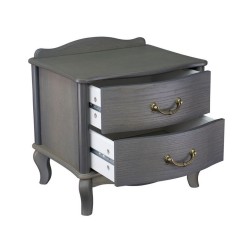 Тумбочка прикроватная "Джульетта" 2 ящ. (серый ясень) Вис