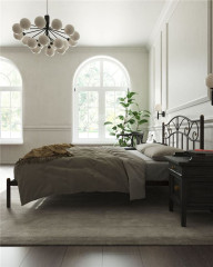 Кровать "Глэдис" без изножья (140х200/ноги металл/цвет Коричневый бархат)