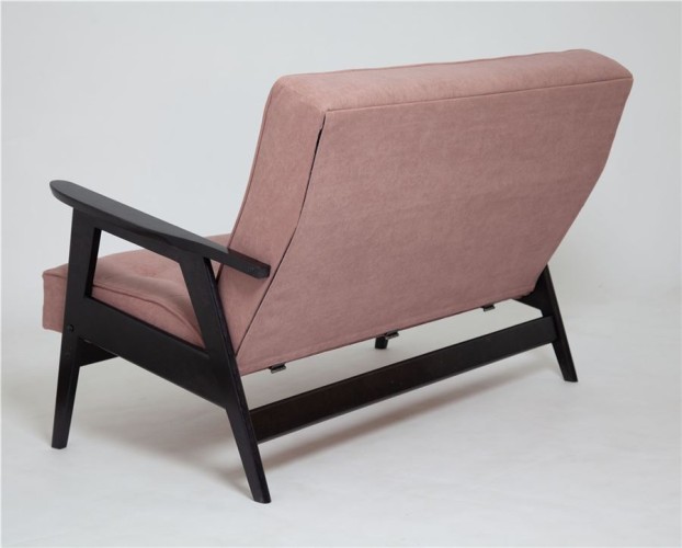 Диван двухместный РЕТРО (венге / RS 12 - розовый)