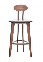 Стул барный 4 ноги прямые (Орех)