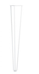 Стол для кафе Крис 800х590 ЛМДФ белый\опоры белые