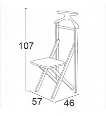 Складной стул-вешалка Arredamenti DUKA (Италия)