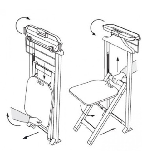 Складной стул-вешалка Arredamenti DUKA (Италия)