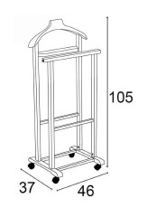 Вешалка для костюма Mirano White (Белый) (Arredamenti, Италия)