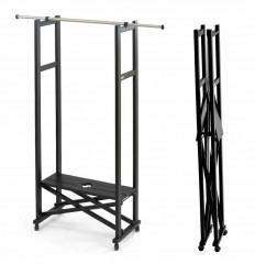 Вешалка напольная -штанга для одежды Arredamenti - ELIOS черный