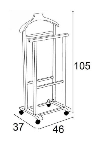 Вешалка для костюма Mirano Cherry (Вишня) (Arredamenti, Италия)