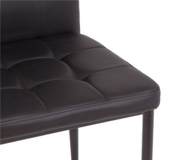 Стул С-1004 WINDY (BLACK PU) ноги черные