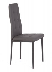 Стул С-1004 WINDY (DARK GREY PU) ноги серые