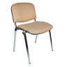 Стул для посетителей ИЗО хром ткань C25 бежевый\коричн