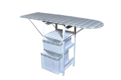 Комод гладильный Т-1М (Белый/обивка ткань №18)