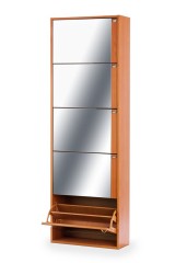 Обувница Комфорт К-5S  (Вишня/Зеркало)