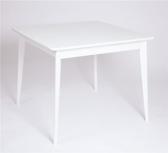 Стол Рэй-0090 (белая эмаль / белая эмаль) Квадратный