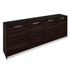 Шкаф низкий c 4 дверками 183*44*88, шпон