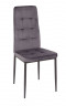 Стул С-1004 WINDY (Dark Grey velvet) ноги серые