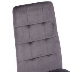 Стул С-1004 WINDY (Dark Grey velvet) ноги серые