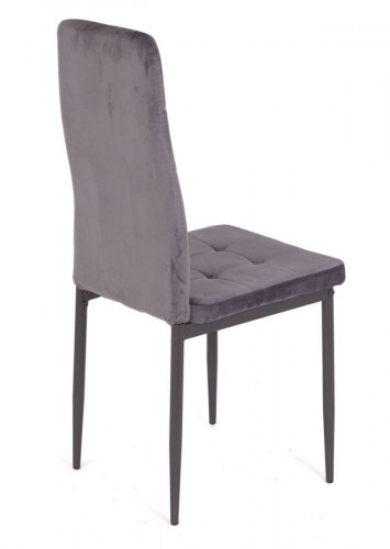 Стул С-1004 WINDY (Dark Grey velvet) ноги серые