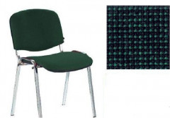 Стул для посетителей ИЗО хром ткань C32 зеленый\черный