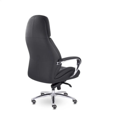 Кресло руководителя UTFC EPIK A-181-G L200 нат кожа (черный)