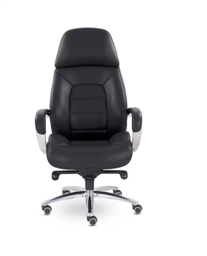 Кресло руководителя UTFC EPIK A-181-G L200 нат кожа (черный)