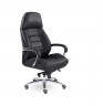 Кресло руководителя UTFC EPIK A-181-G L200 нат кожа (черный)