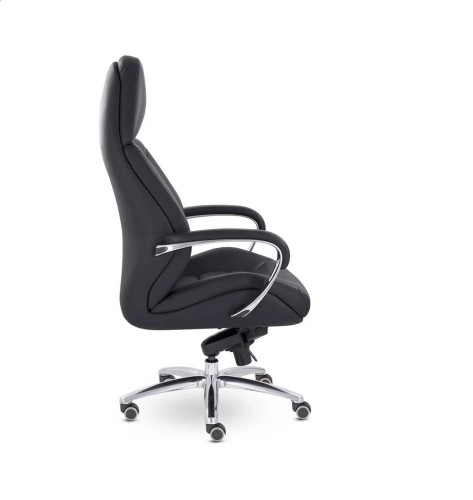 Кресло руководителя UTFC EPIK A-181-G L200 нат кожа (черный)