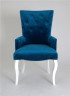 Кресло Виктория (эмаль белая / 34 - королевский синий)