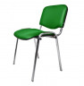 Стул для посетителей ИЗО хром кожзам V13 т. зеленый