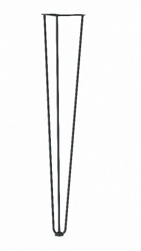 Стол для кафе Крис 800х590 ЛМДФ белый\опоры черные