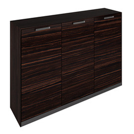 Шкаф средний c 3 дверками 183*44*126, шпон