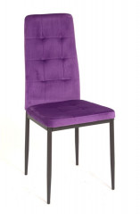 Стул С-1004 WINDY (Dark Purple velvet) ноги серые