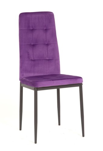 Стул С-1004 WINDY (Dark Purple velvet) ноги серые