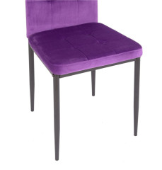 Стул С-1004 WINDY (Dark Purple velvet) ноги серые