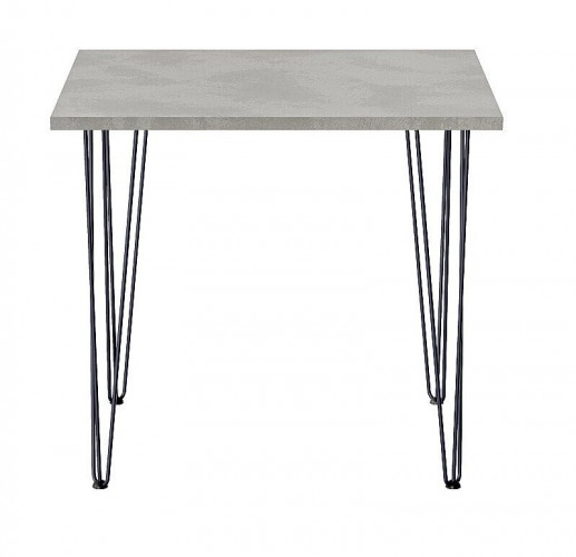 Стол для кафе Крис 800х590 ЛМДФ камень\опоры черные