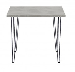 Стол для кафе Крис 800х590 ЛМДФ камень\опоры черные