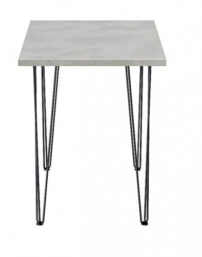 Стол для кафе Крис 800х590 ЛМДФ камень\опоры черные