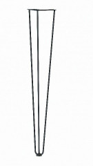 Стол для кафе Крис 800х590 ЛМДФ камень\опоры черные