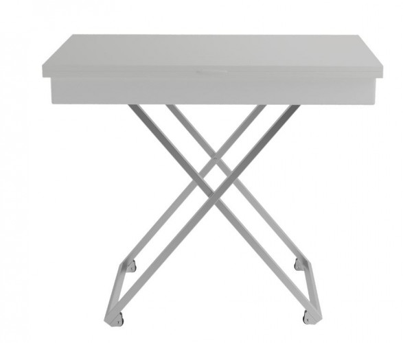 Стол трансформер "Андрэ" (Хром/Белый)